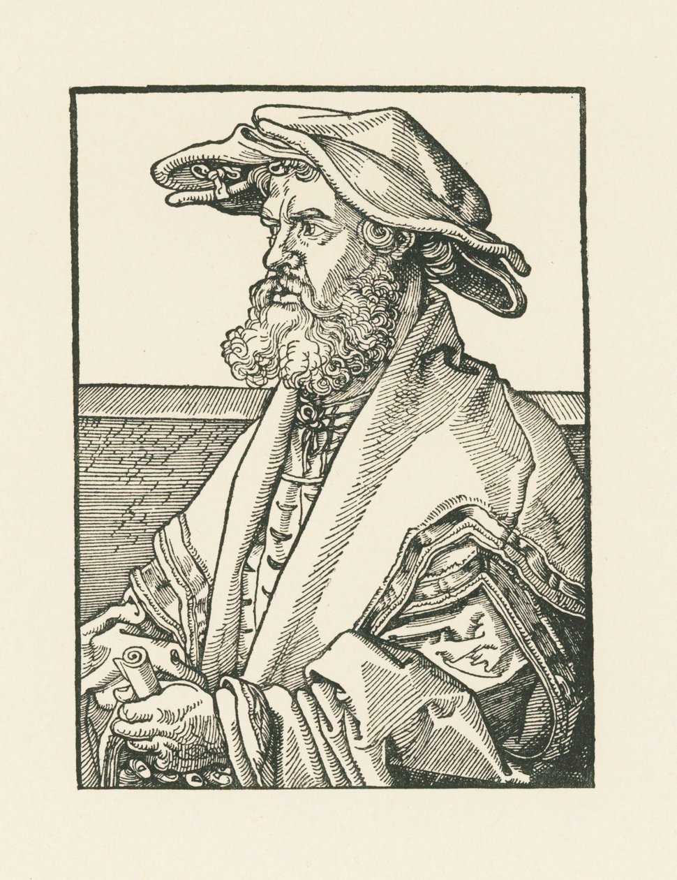 Portret van Helius Eobanus Hessus door Albrecht Dürer or Duerer