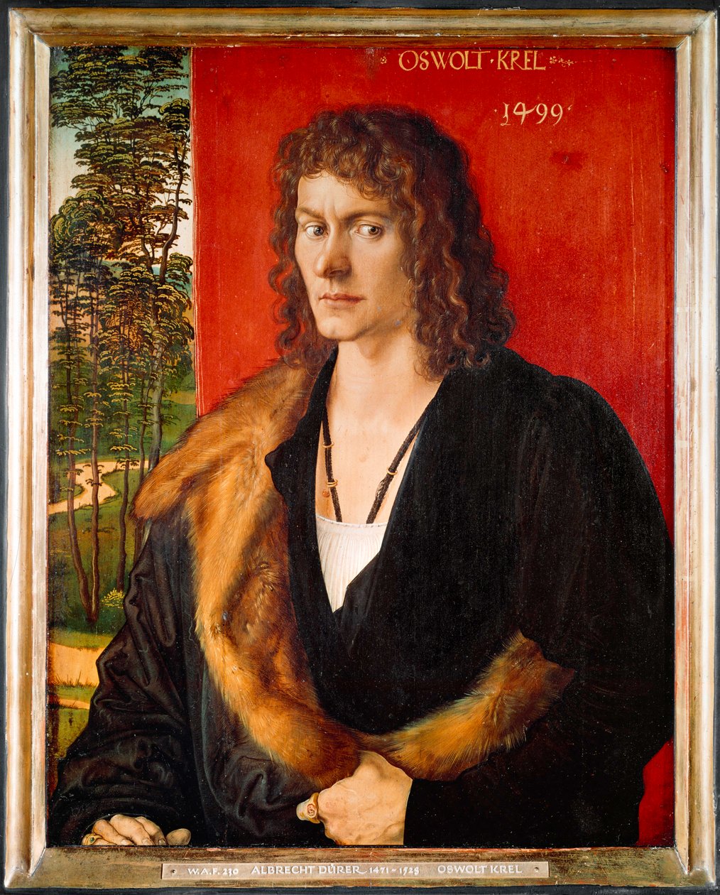 Portret van Oswolt Krel door Albrecht Dürer or Duerer