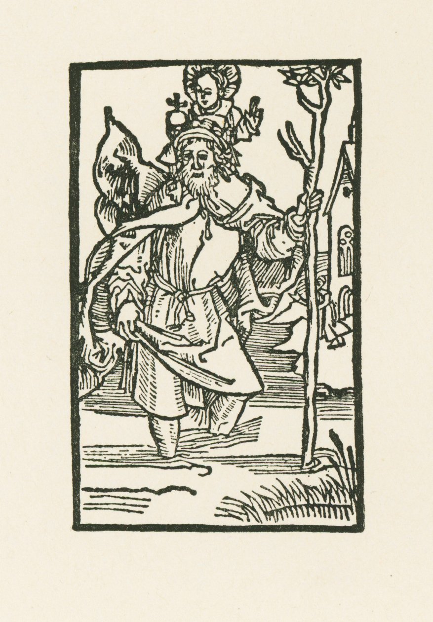 Sint Christoffel door Albrecht Dürer or Duerer