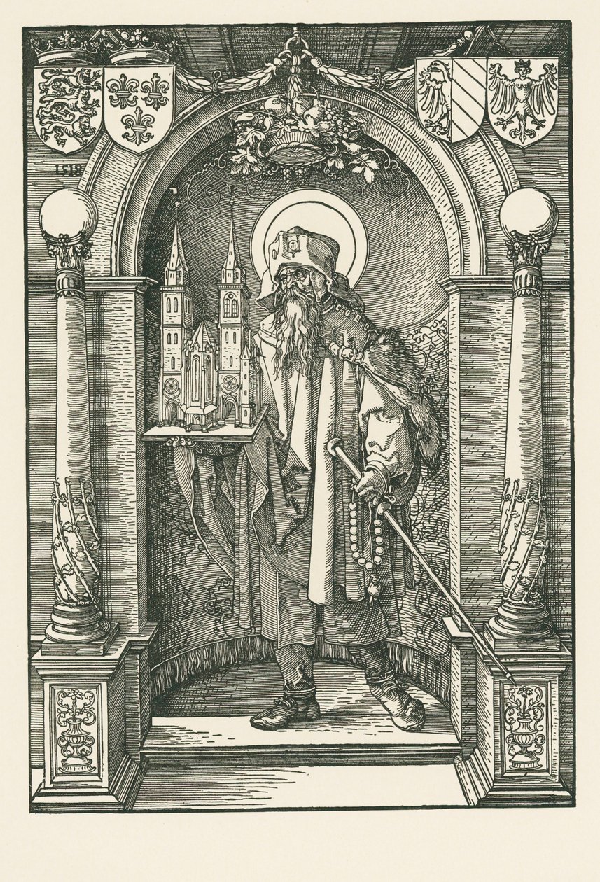 Sint Sebald in de nis door Albrecht Dürer or Duerer
