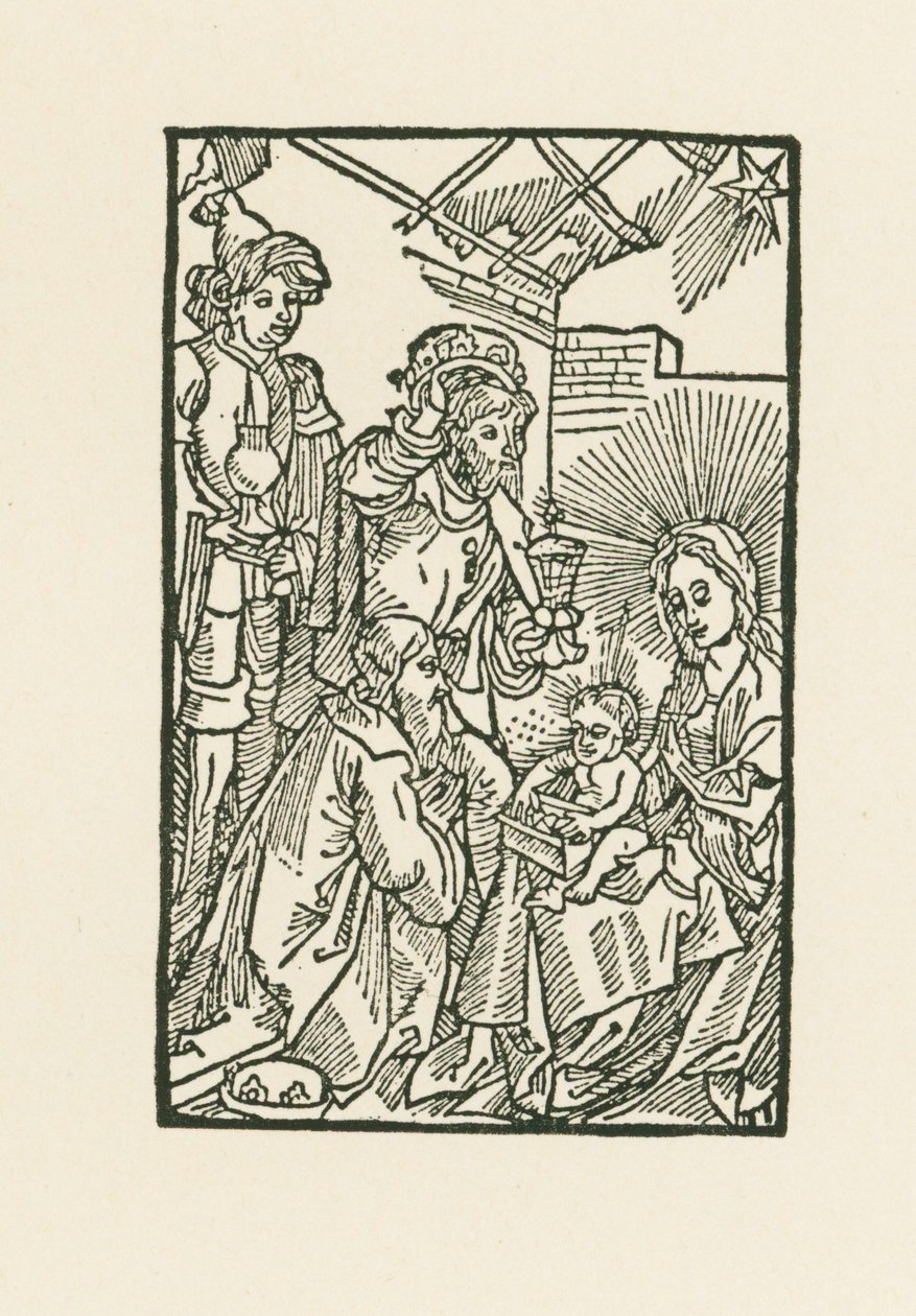 De aanbidding van de Wijzen door Albrecht Dürer or Duerer