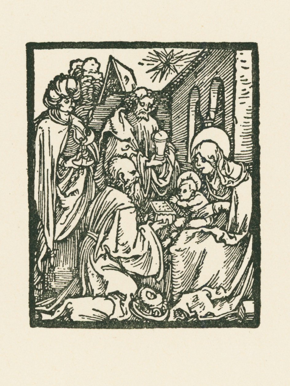 De aanbidding van de Wijzen door Albrecht Dürer or Duerer