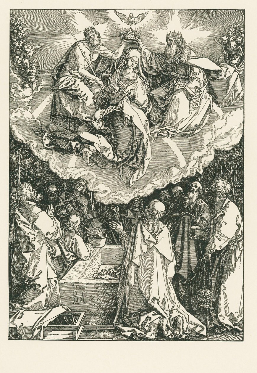 De Hemelvaart en Kroning van de Maagd door Albrecht Dürer or Duerer
