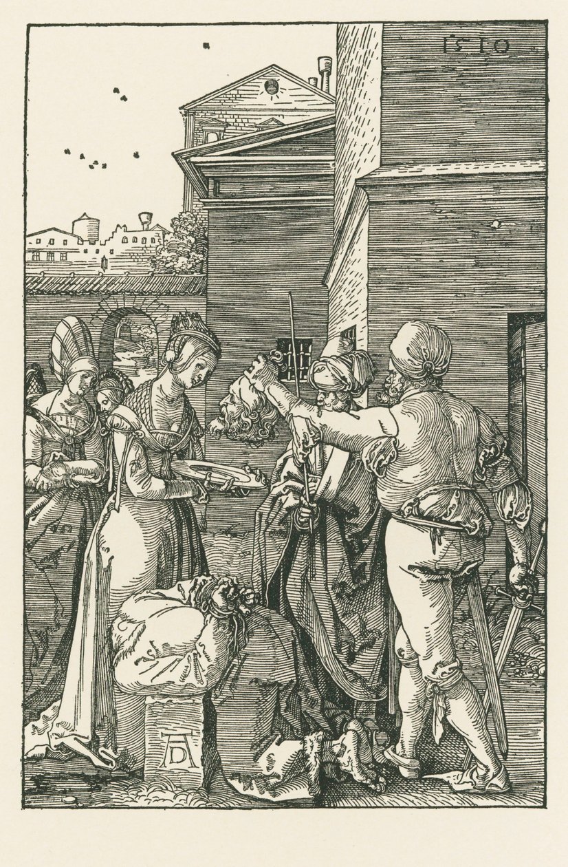 De onthoofding van Johannes de Doper door Albrecht Dürer or Duerer