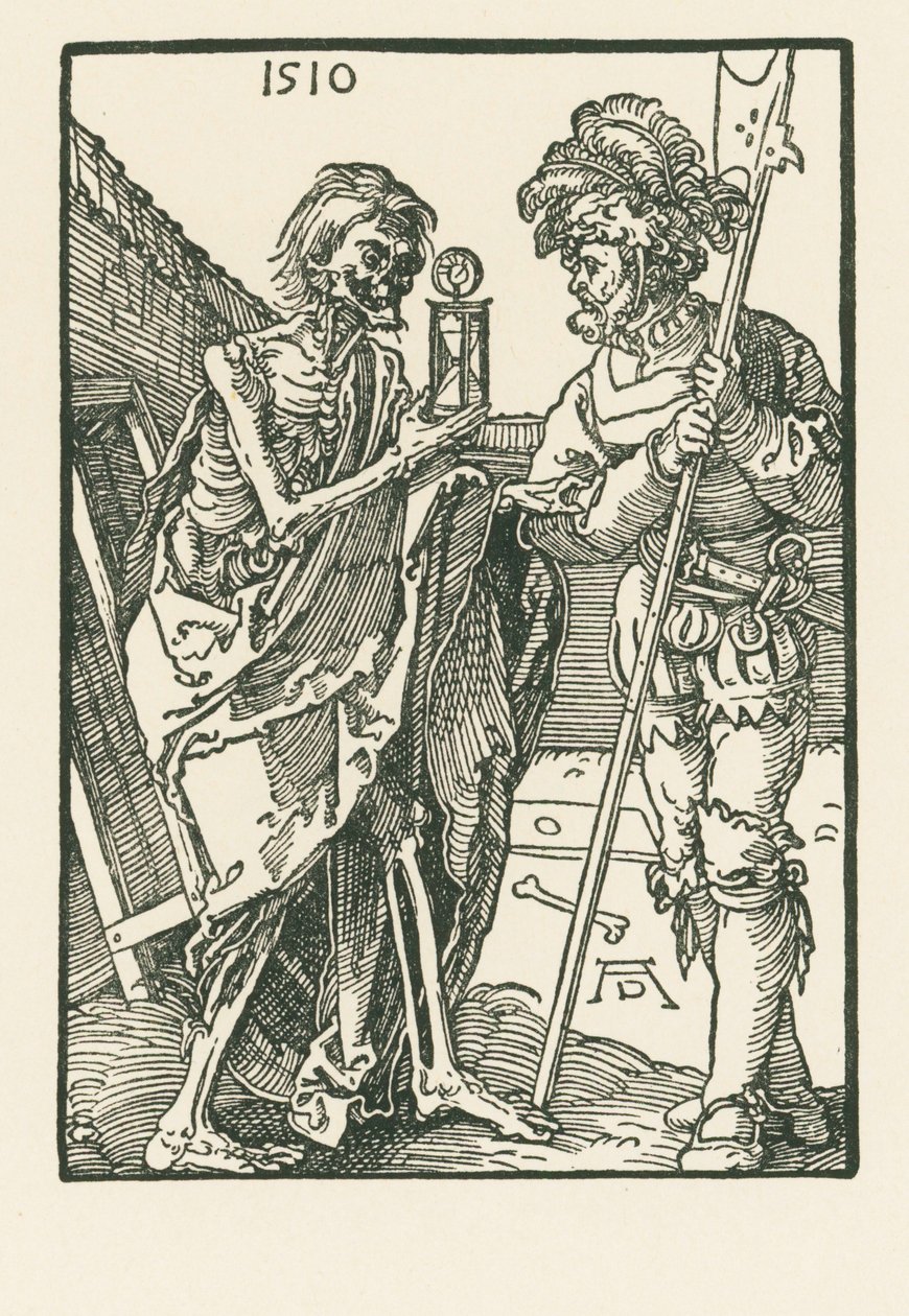 De dood en de Landsknecht door Albrecht Dürer or Duerer