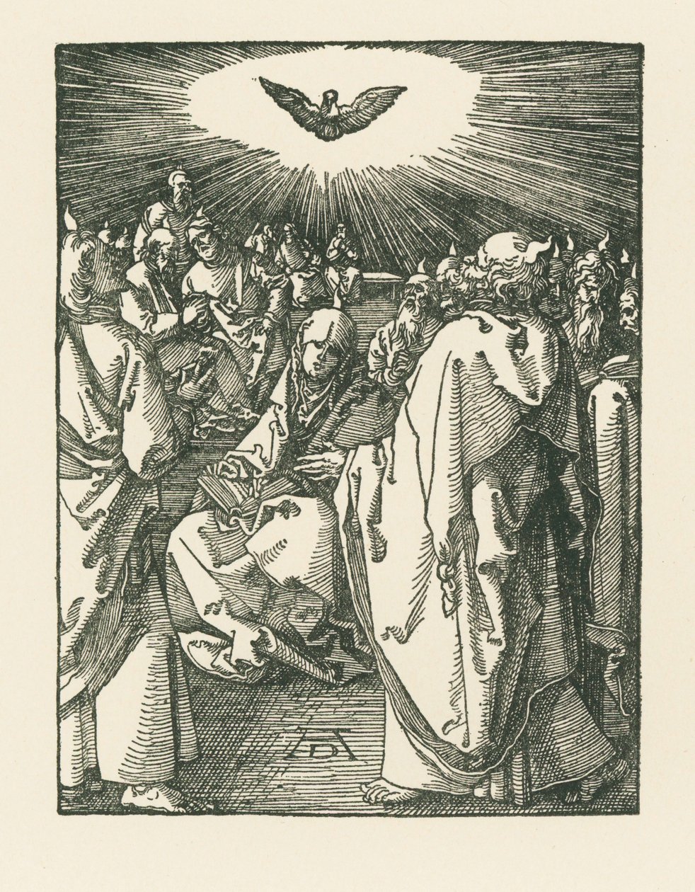 De nederdaling van de Heilige Geest, ca. 1510 (houtsnede) door Albrecht Dürer or Duerer