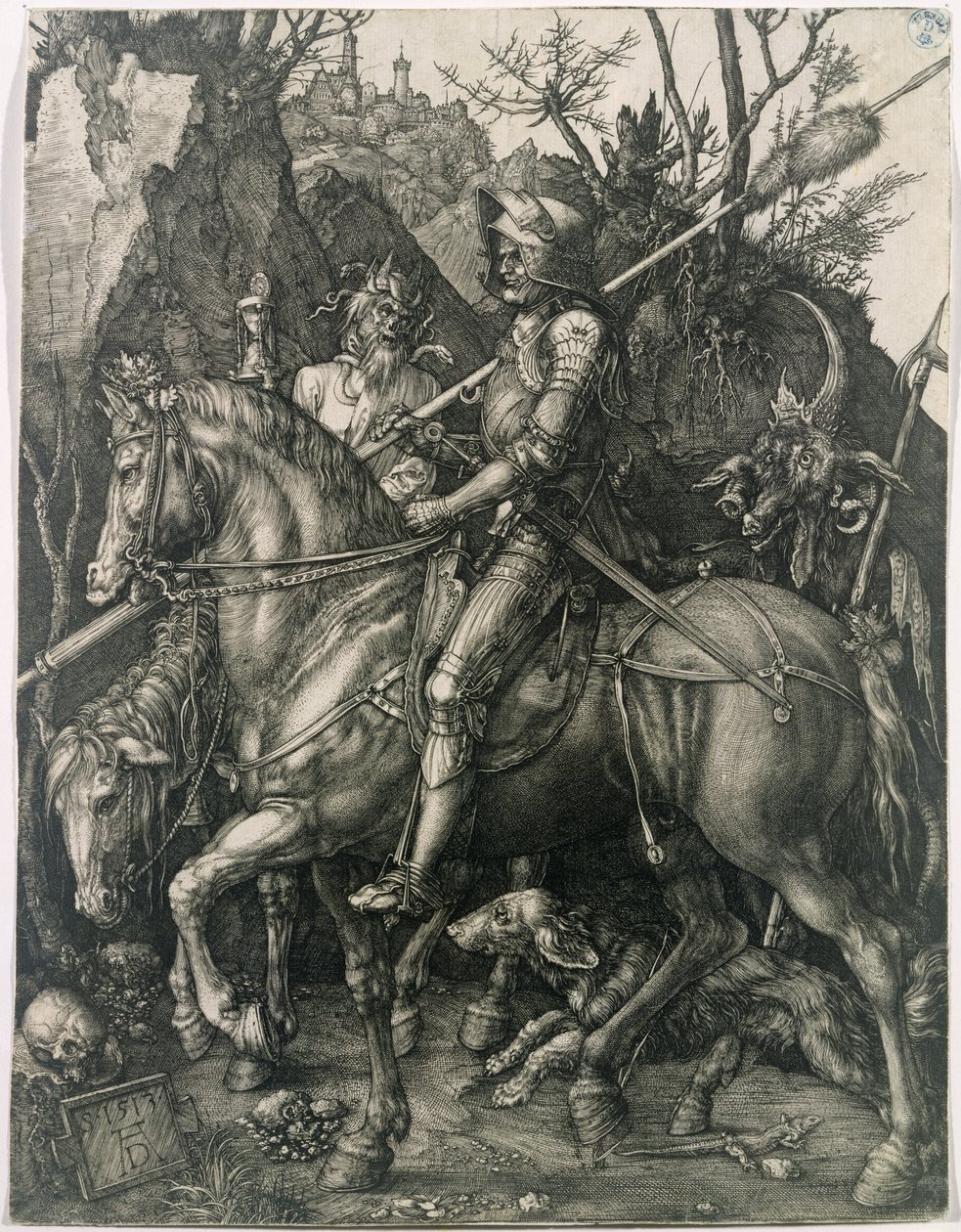 De Ridder, de Dood en de Duivel door Albrecht Dürer