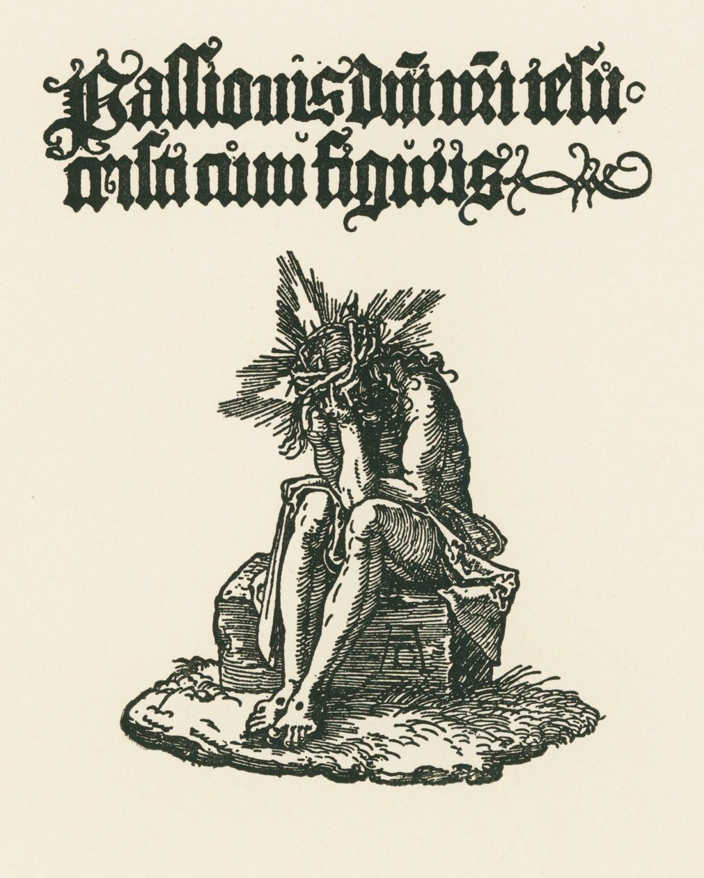 De man van smarten, ca. 1511 (houtsnede) door Albrecht Dürer or Duerer