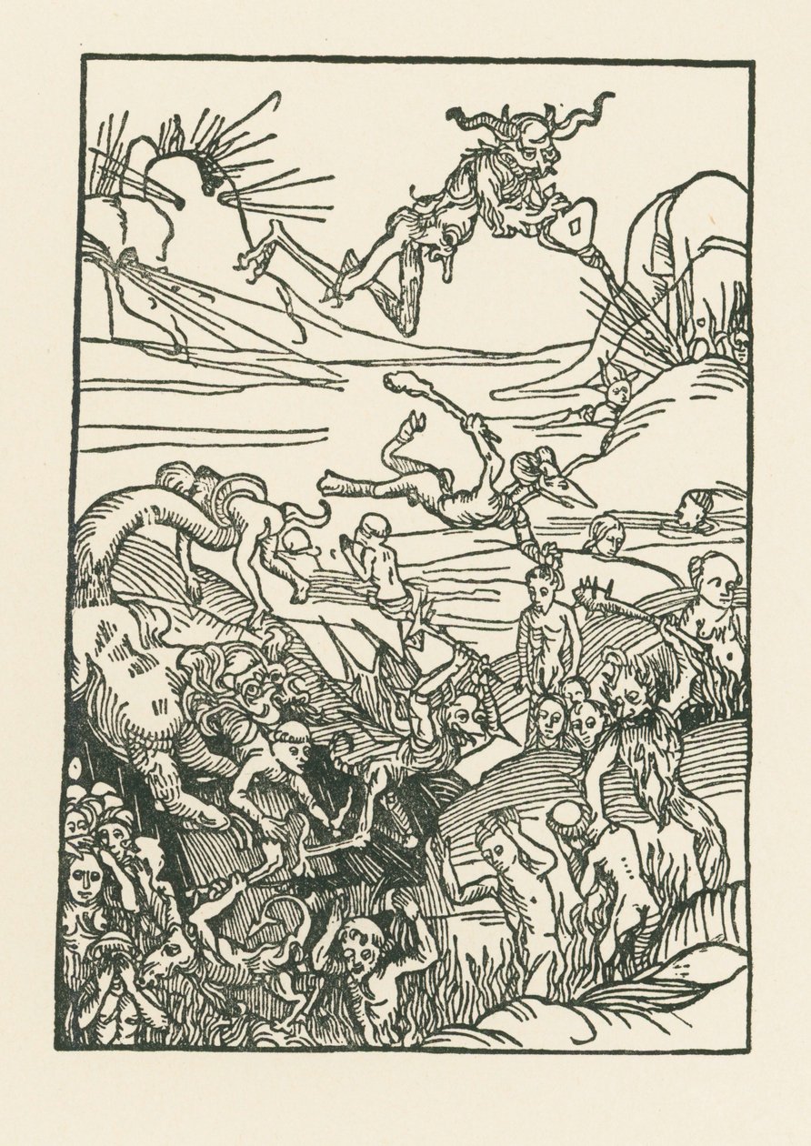 De eeuwige klaagzang van de verdoemden door Albrecht Dürer or Duerer