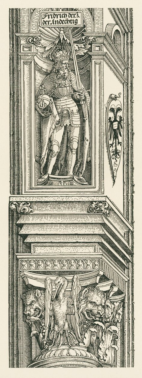 Triomfboog voor keizer Maximiliaan I door Albrecht Dürer or Duerer