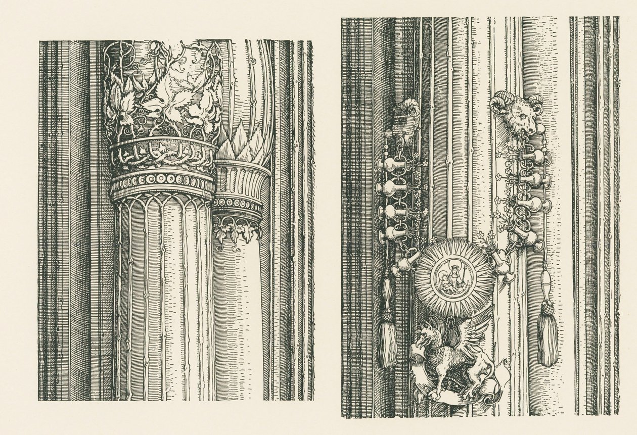 Triomfboog voor keizer Maximiliaan I door Albrecht Dürer or Duerer
