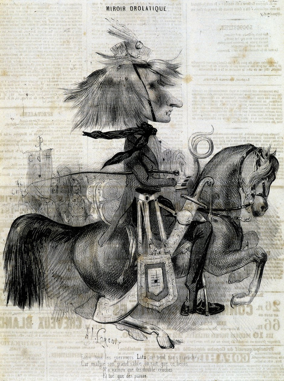 Cartoon door Franz Liszt - in 