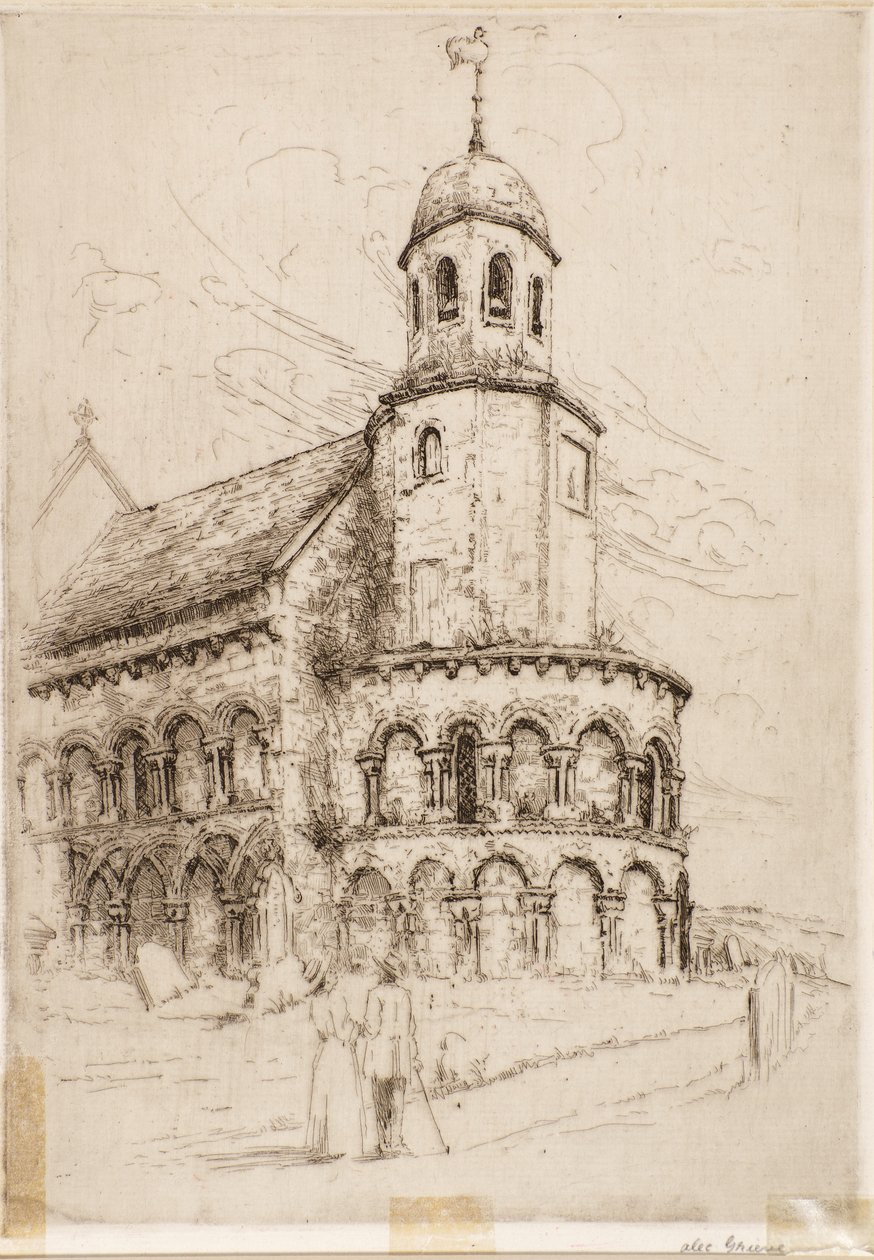 Leuchars Kerk (Normandische Apsis) door Alec Grieve