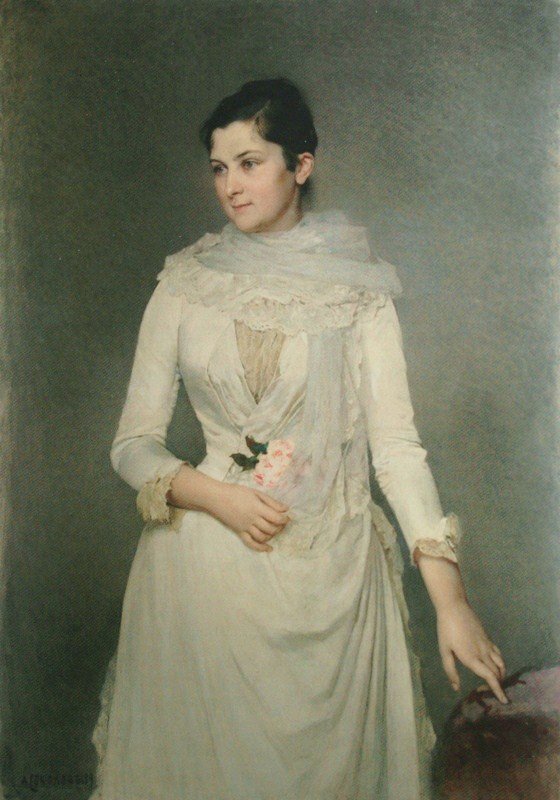 Portret van gravin Varvara Bobrinskaya door Aleksandr Petrovic Sokolov