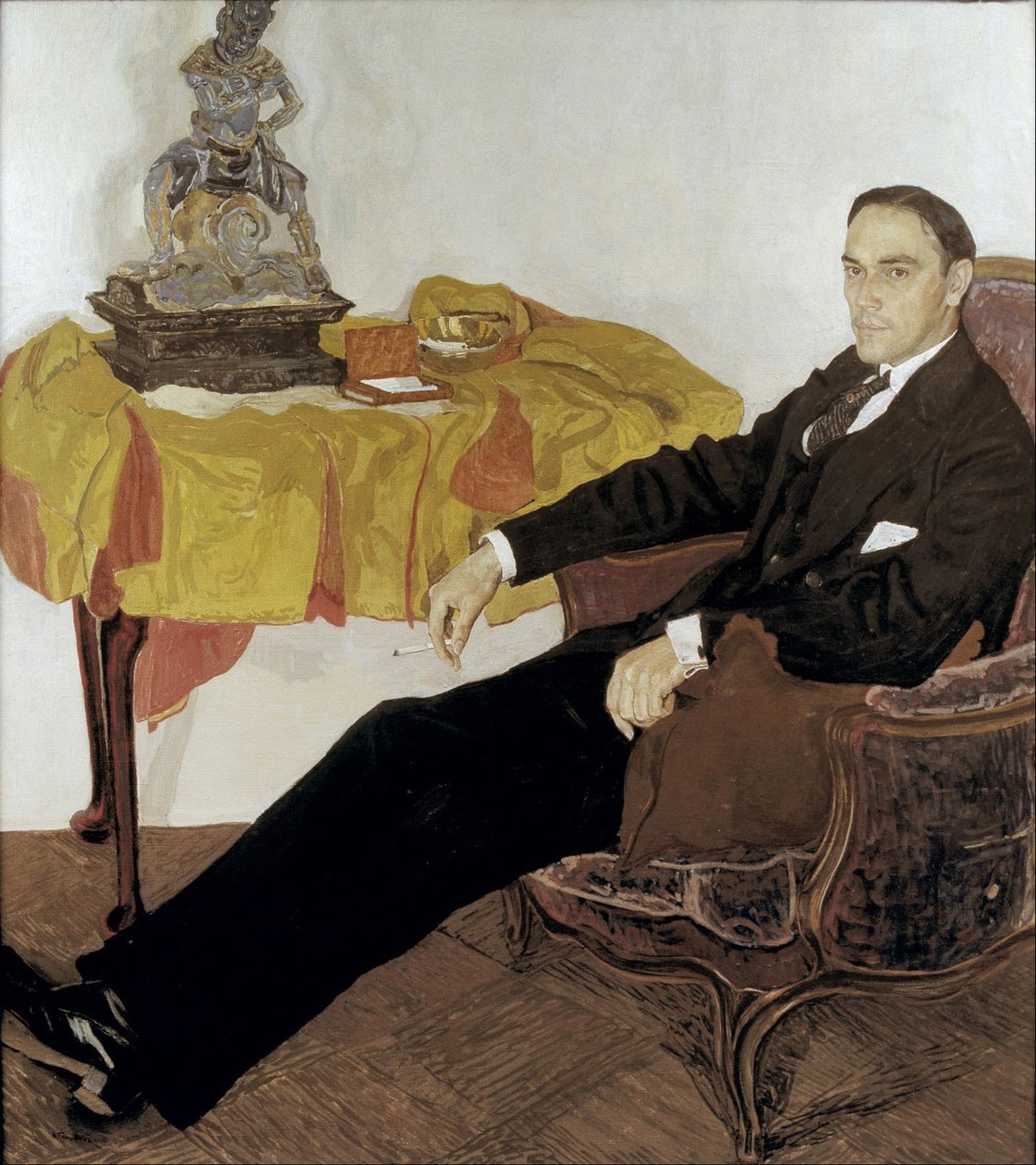 Portret van Michail Ivanovich Tereshchenko 1886-1956, 1911-1914 door Aleksandr Jakovlevic Golovin