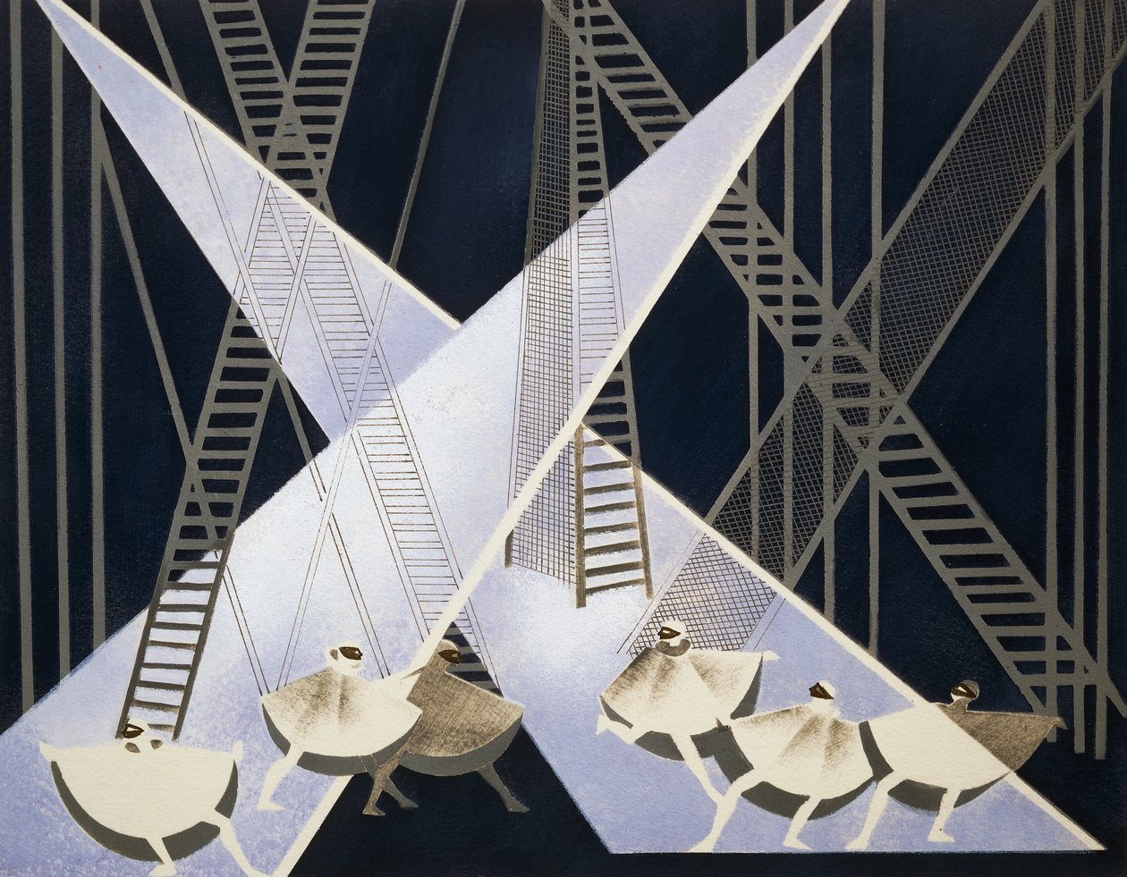 Decorontwerp voor circusarena, Bloemversieringenalbum door Aleksandra Aleksandrovna Ekster