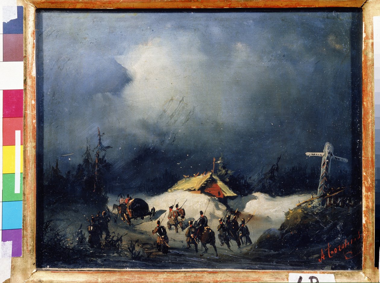 Decembrist Ballingen in Finland door Aleksei Petrovich Bogolyubov