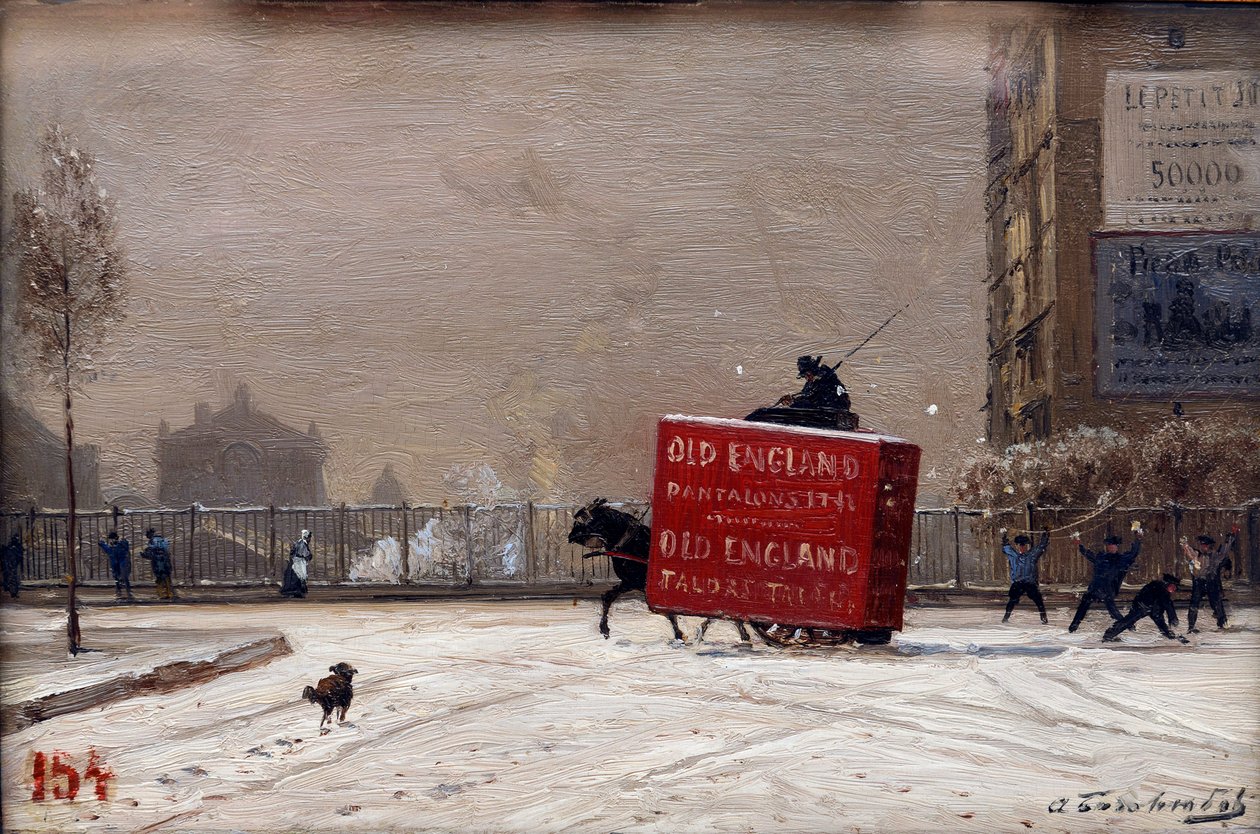 Winter in Parijs door Aleksei Petrovich Bogolyubov