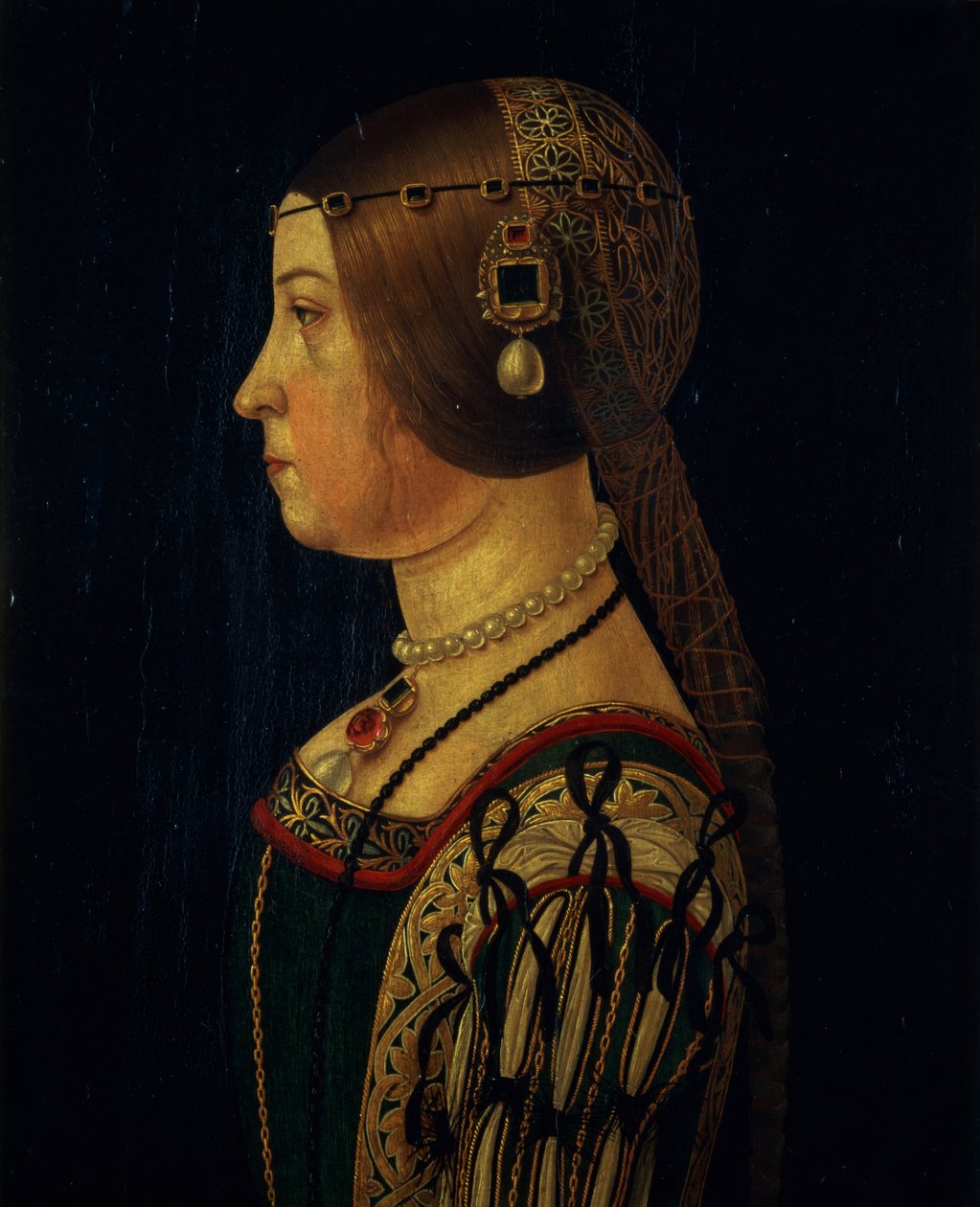 Portret van Barbara Pallavicino, c.1520-28 door Alessandro, Araldi