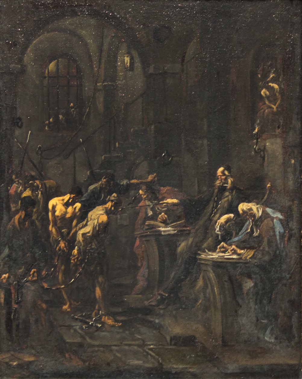 Pijnlijke Verhoor (Folterscène) door Alessandro Magnasco