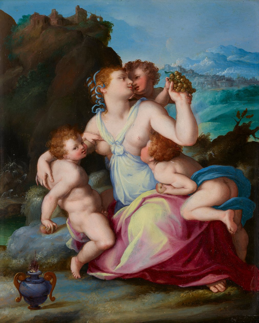 Liefdadigheid door Alessandro Allori