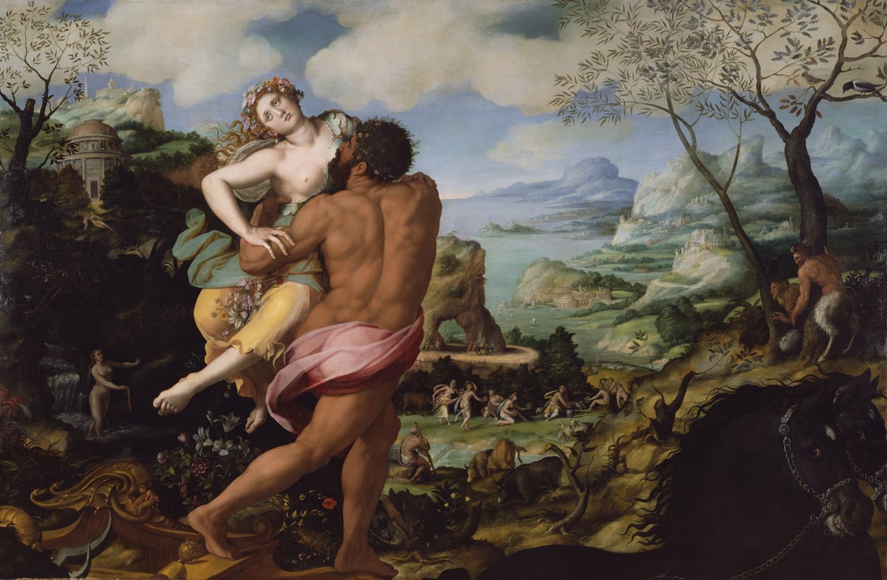 De ontvoering van Proserpine door Alessandro Allori