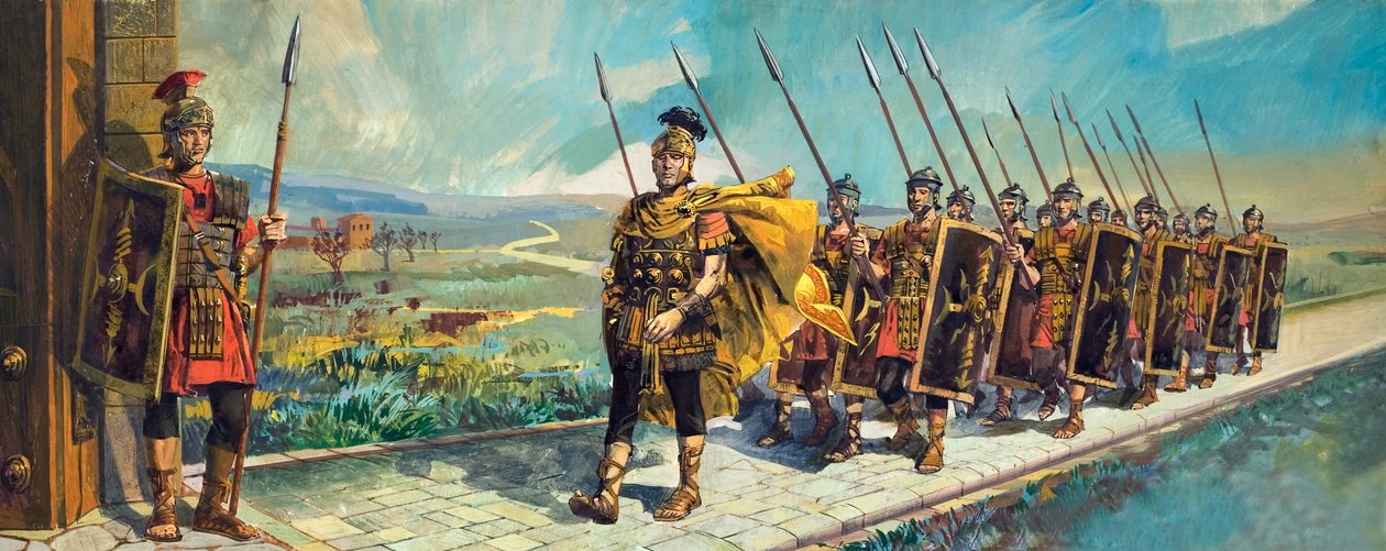 Romeinse wegen door Alessandro Biffignandi