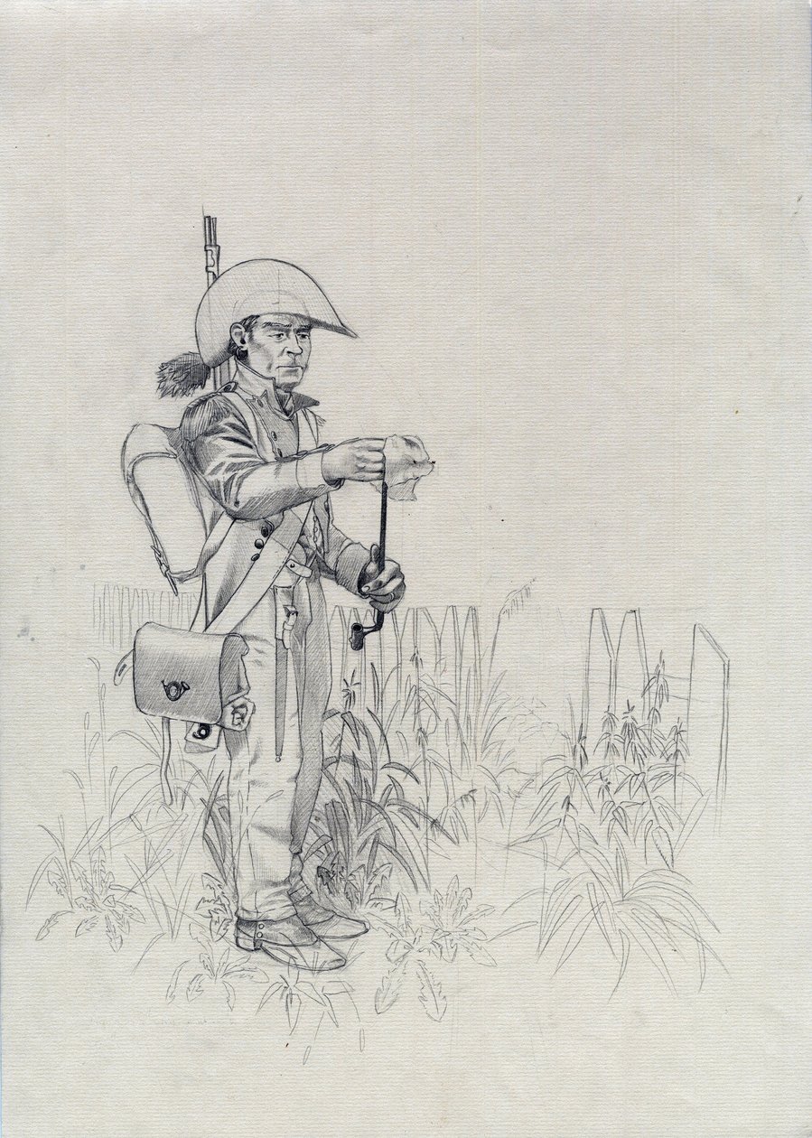 Eerste Keizerrijk: soldaat van het Napoleontische leger, infanteriejager door Alessandro Lonati