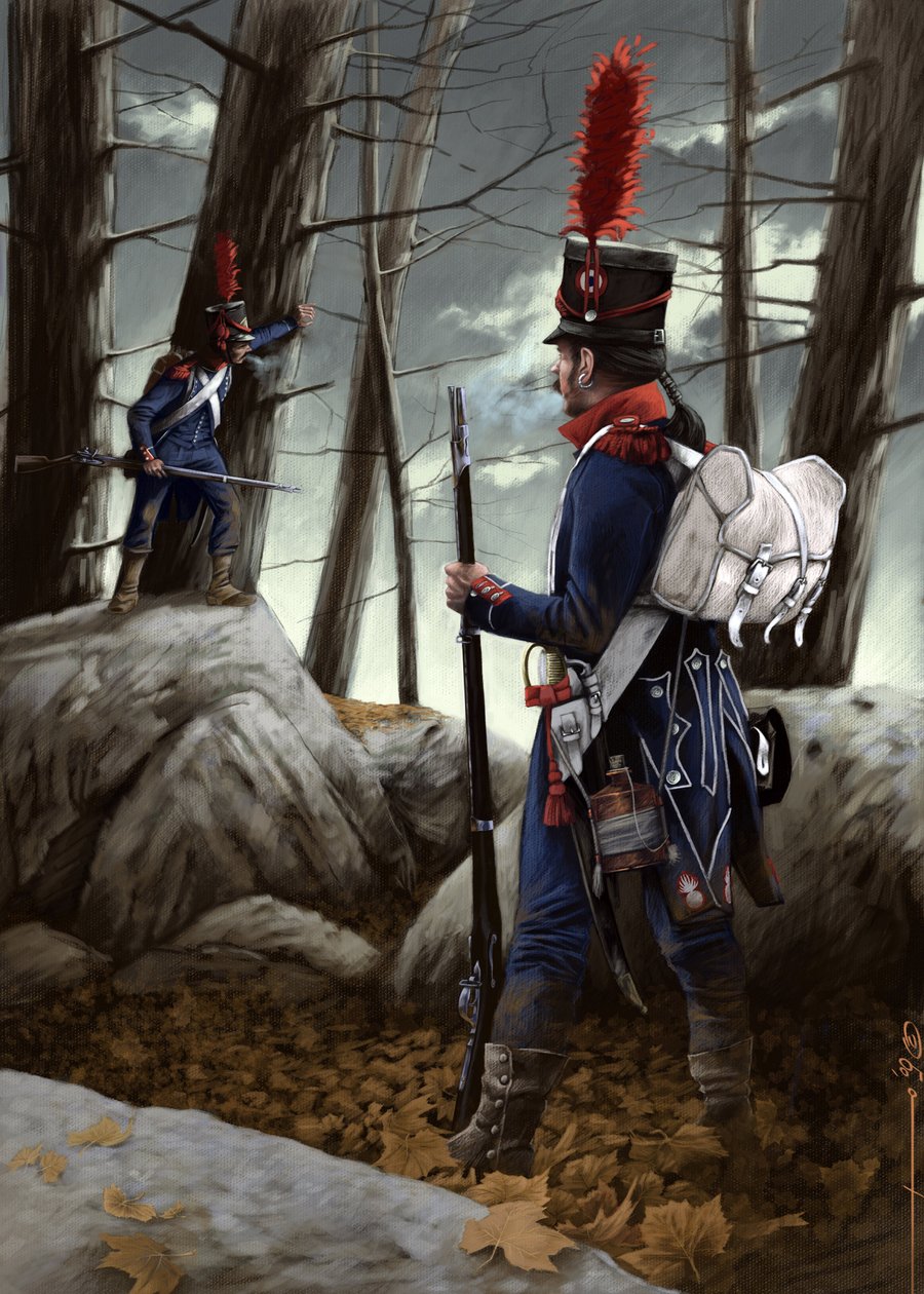 Eerste Keizerrijk: licht infanteriegeweer van de Grote Armee door Alessandro Lonati