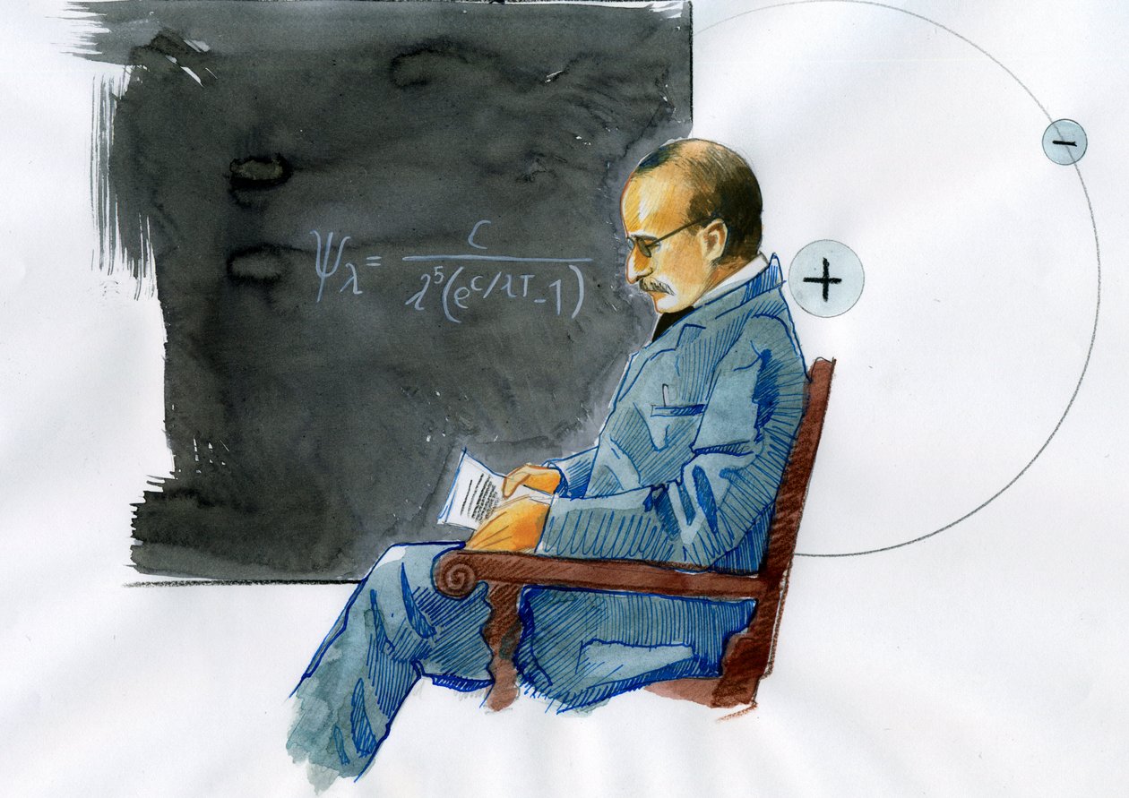 Max Planck, Duitse natuurkundige door Alessandro Lonati