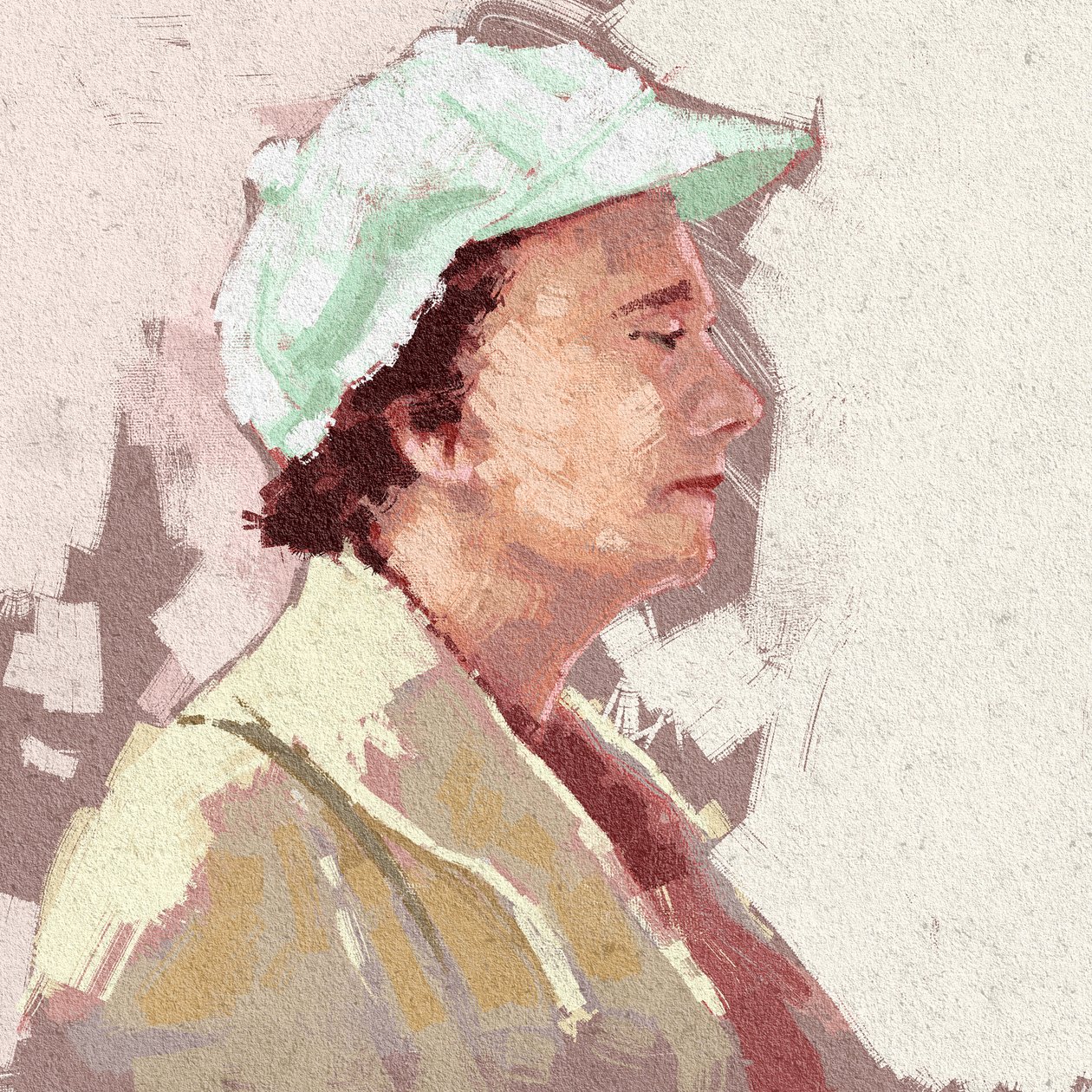 Portret van wetenschapper Rachel Carson, 2023 (illustratie) door Alessandro Lonati
