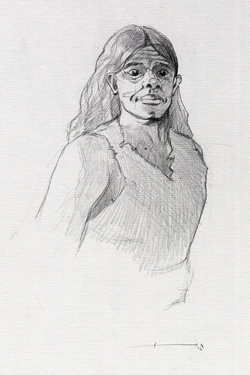 Portret van een piraat (kaper) of buste van een matroos door Alessandro Lonati