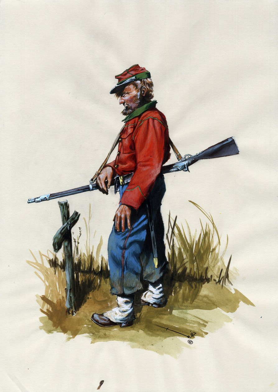 Tweede Keizerrijk (1852-1870): Italiaanse eenwording (Risorgimento), vrijwilliger van het Garibaldische leger bekend als 
