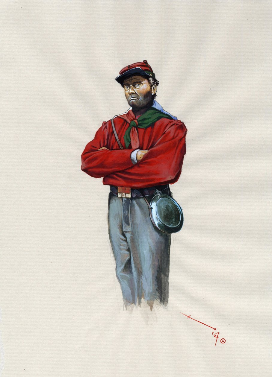 Tweede Keizerrijk (1852-1870): Italiaanse eenwording (Risorgimento), vrijwillige officier van het Garibaldische leger bekend als 