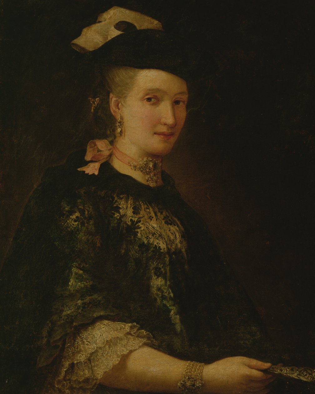Portret van een Dame door Alessandro Longhi