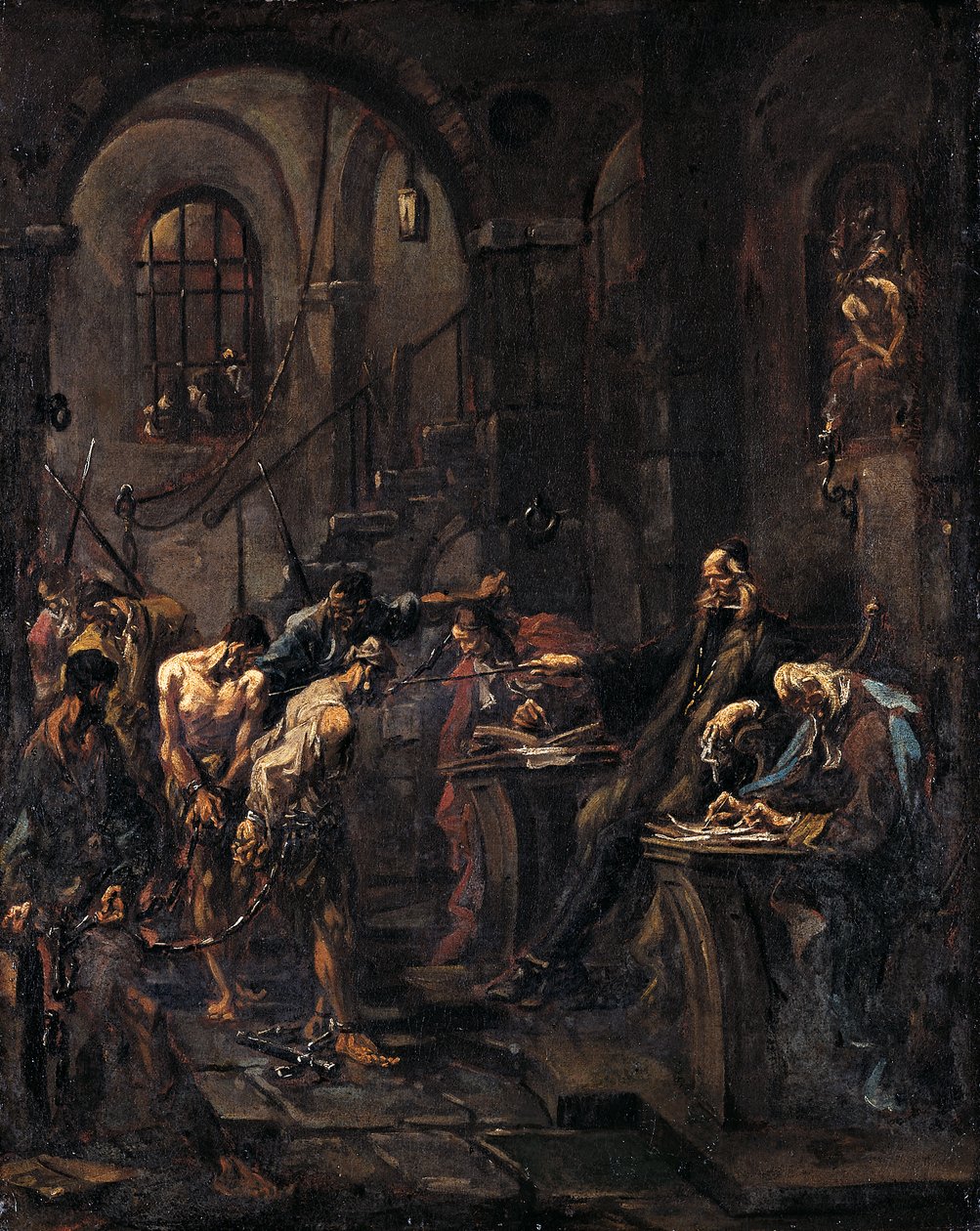Brutaal verhoor door Alessandro Magnasco