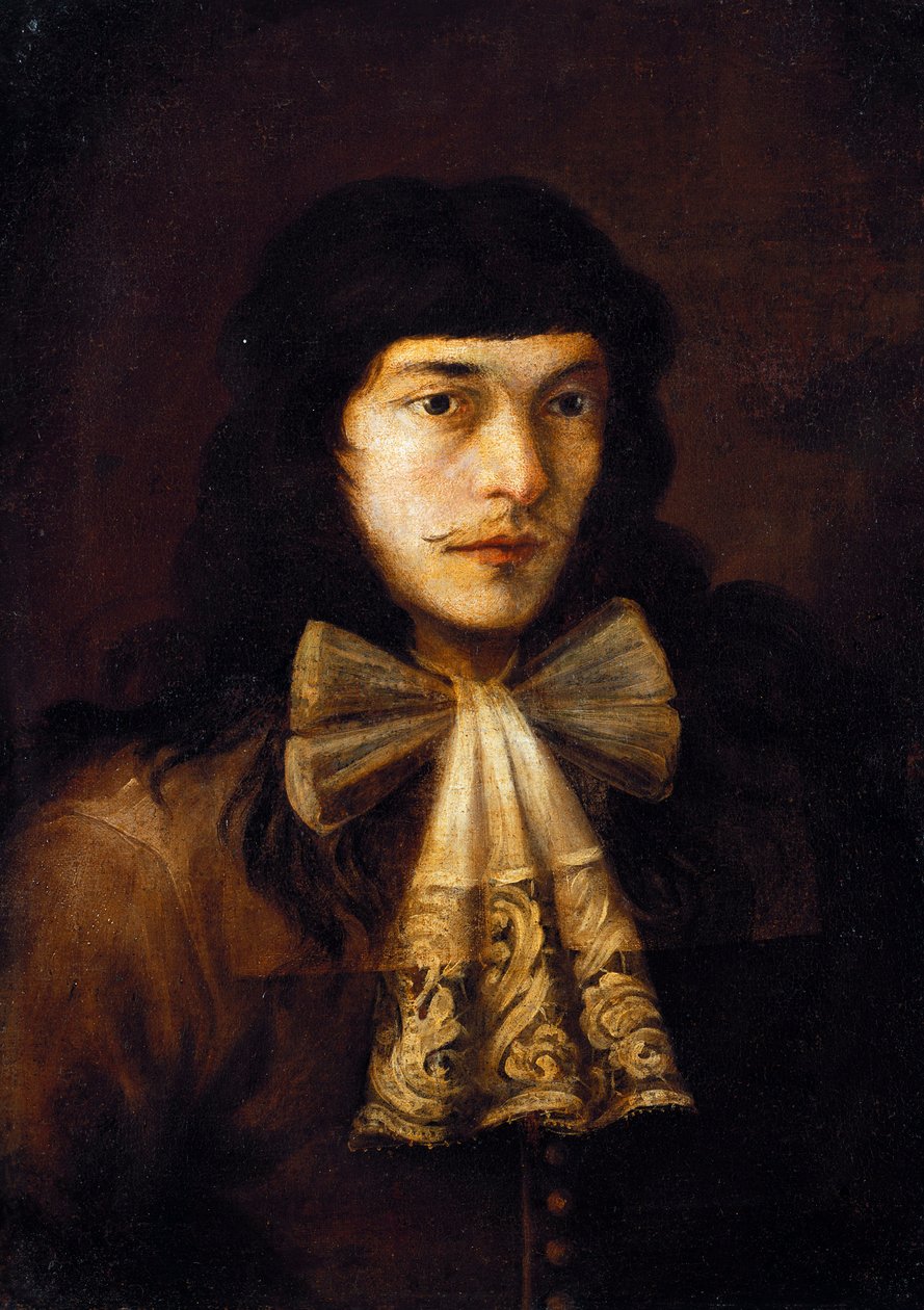 Zelfportret als jonge man door Alessandro Magnasco