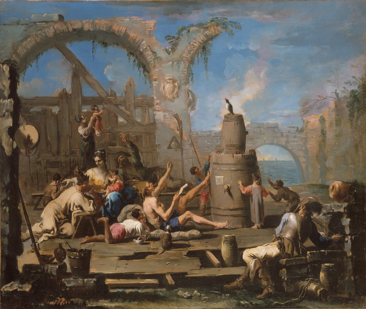 De tamme ekster door Alessandro Magnasco