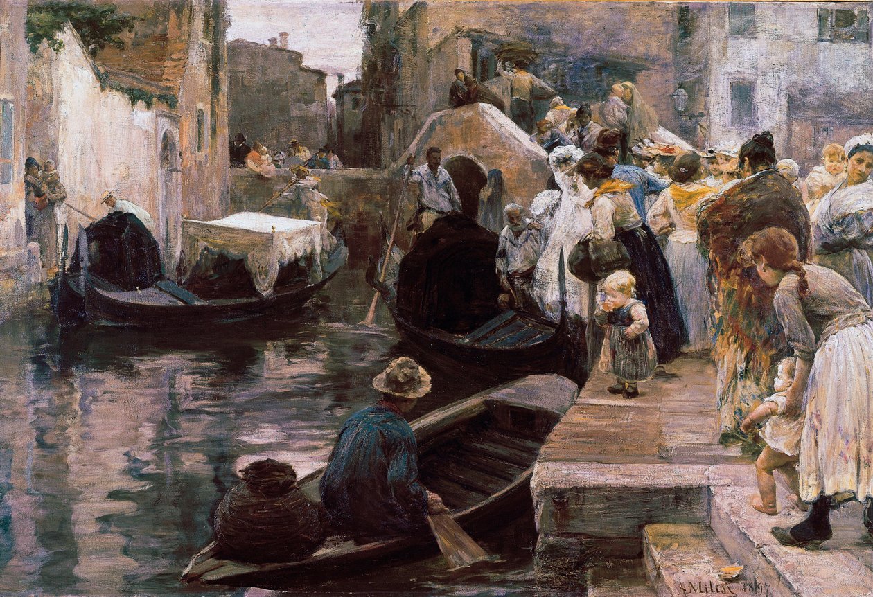 Huwelijk in Venetië door Alessandro Milesi