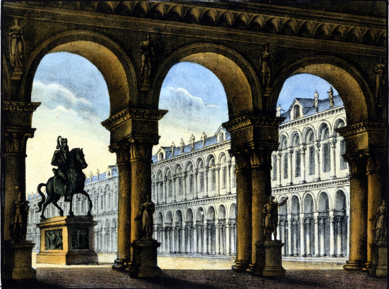 Scenografie van Sanquirico voor de opera van Gaetano Donizetti: 