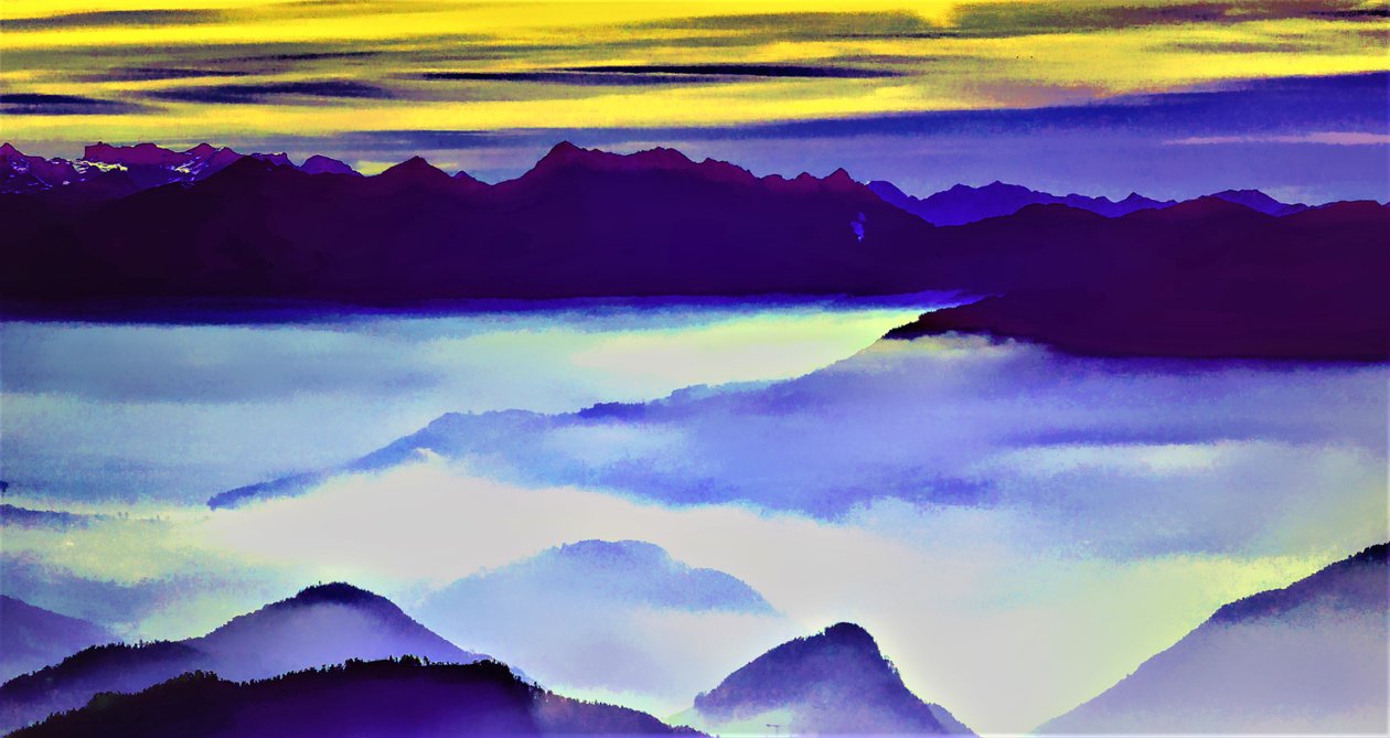Landschap door Alex Caminker