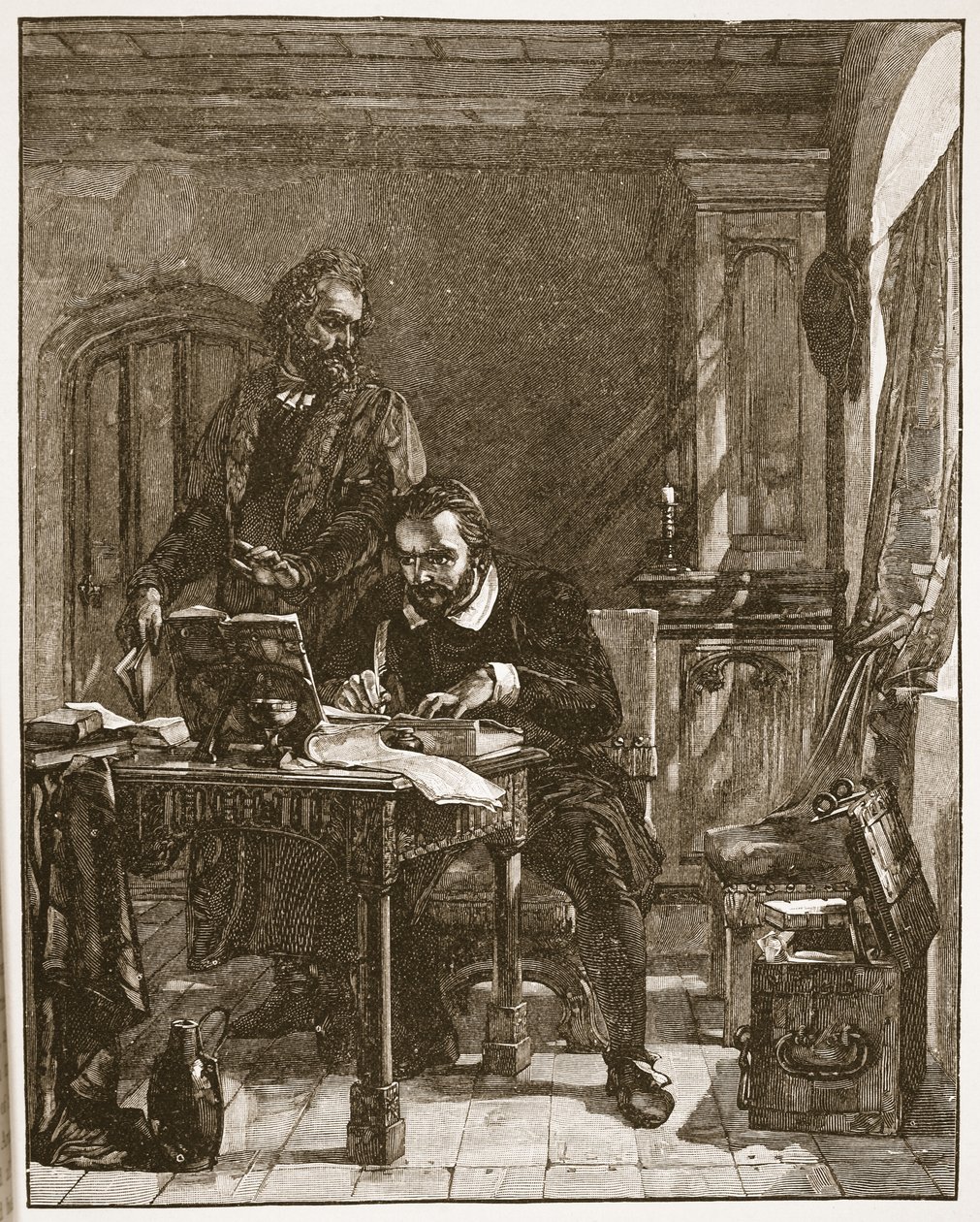 Tyndale vertaalt de Bijbel, illustratie uit 