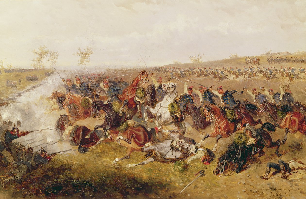 Slag bij Schweinschaedel, 29 juli 1866 door Alexander von Bensa