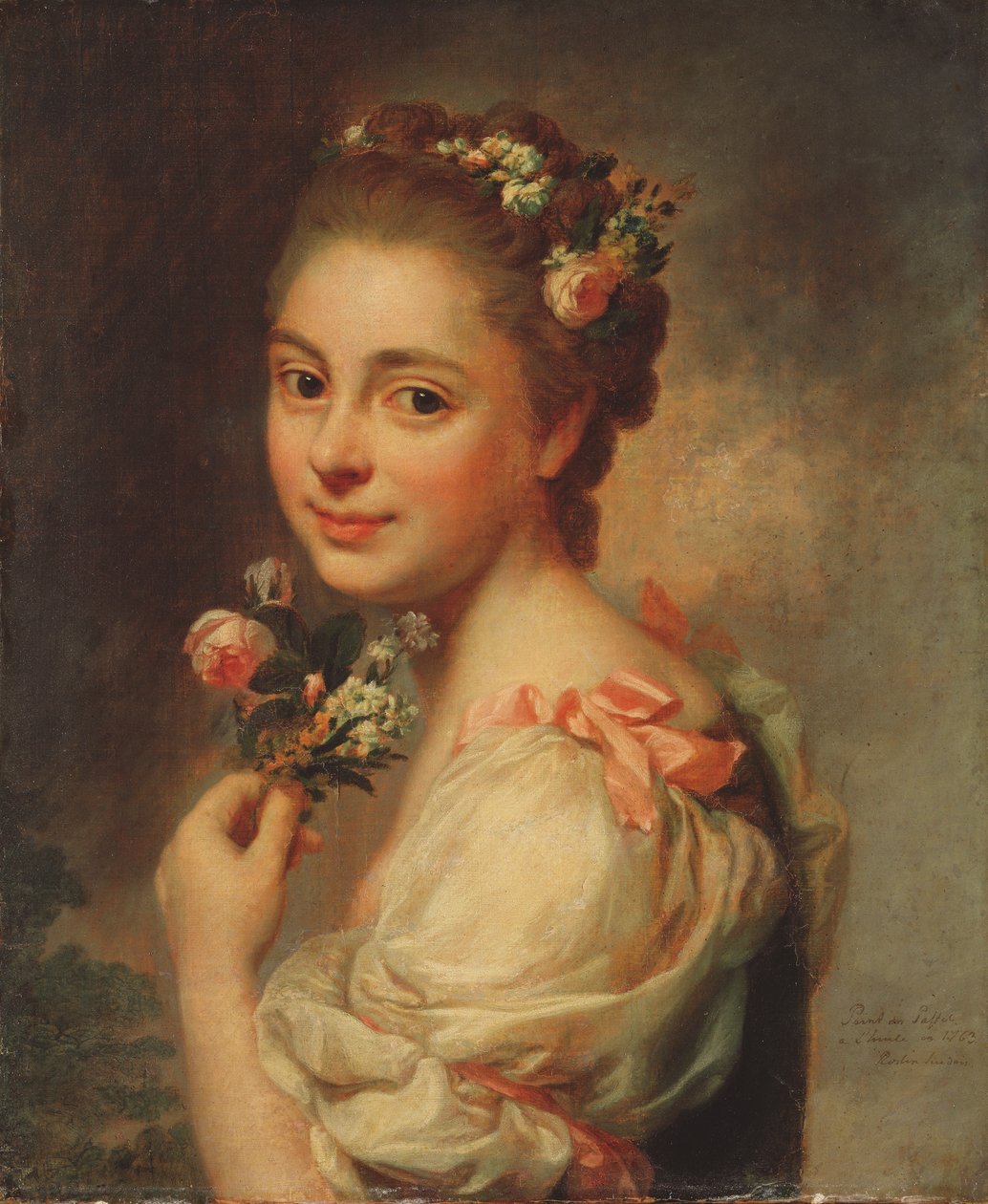Portret van de Vrouw van de Kunstenaar, Marie Suzanne door Alexander Roslin