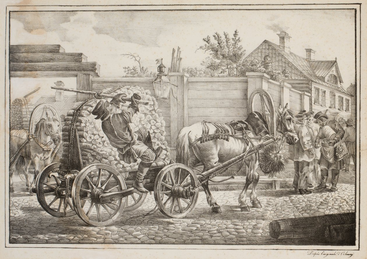 De Koetsier met Aanmaakhout door after Alexander Orlowski