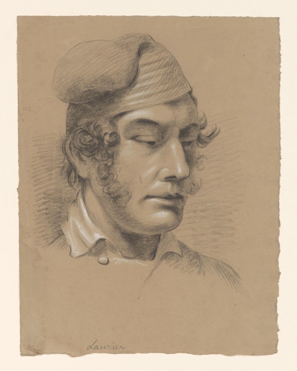 Hoofd van een man, naar rechts door Alexander Cranendoncq