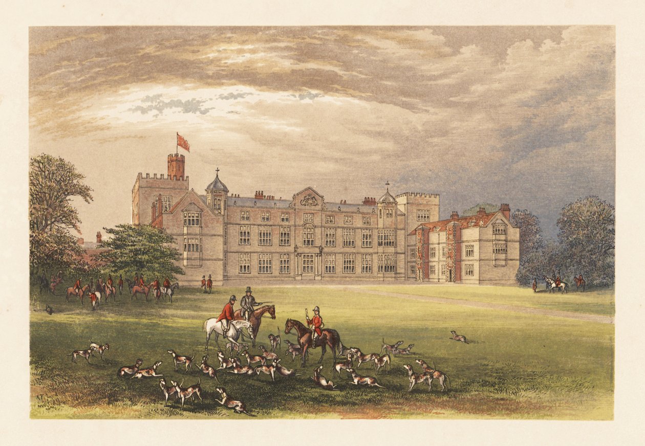 Burton Constable Hall, Yorkshire, Engeland door Alexander Francis (after) Lydon
