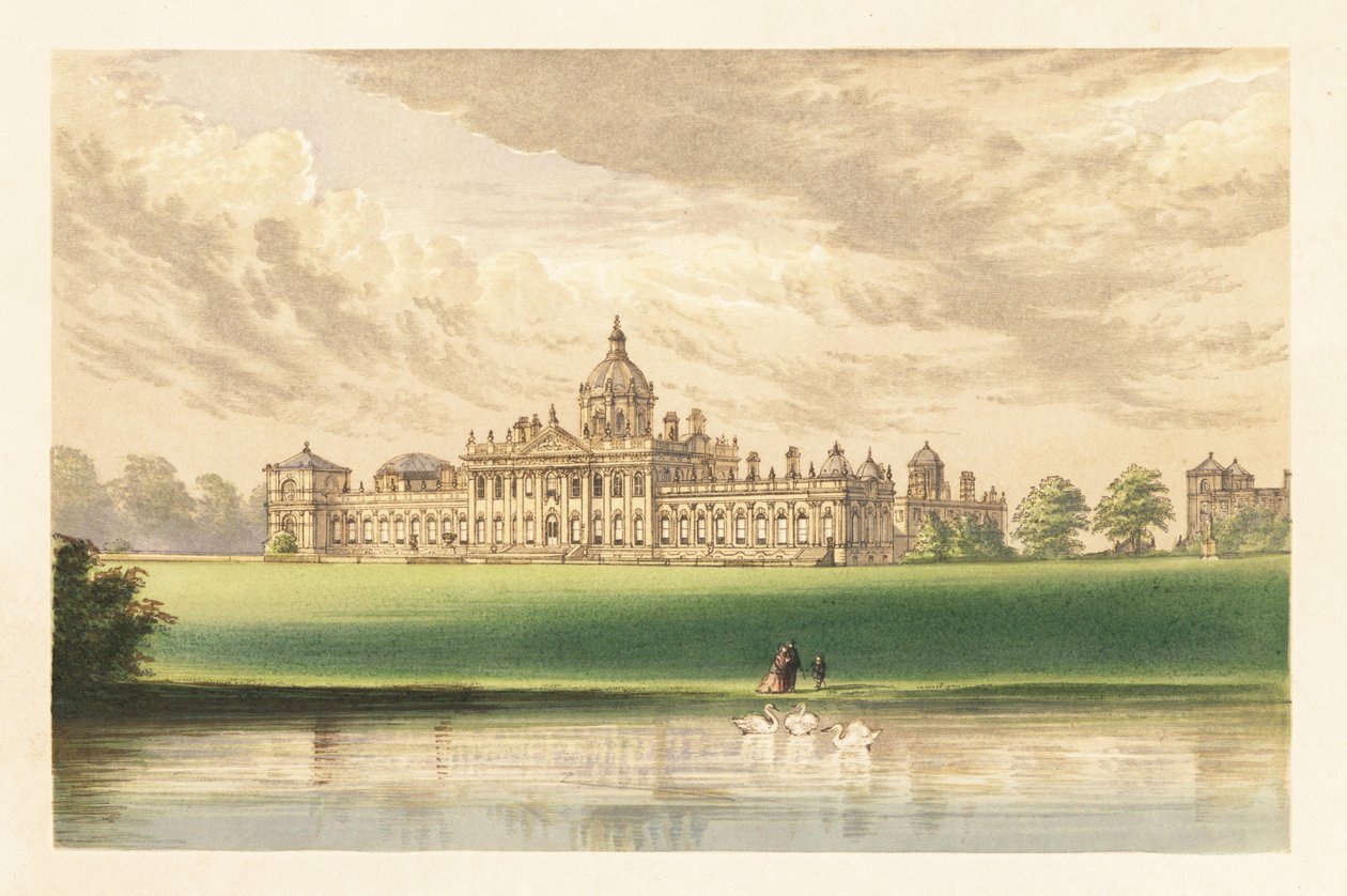 Castle Howard, Yorkshire, Engeland, 1880 (gravure) door Alexander Francis (after) Lydon