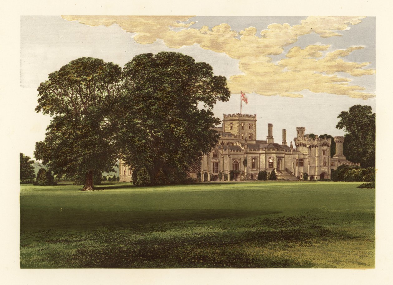 Elton Hall, Northamptonshire, Engeland door Alexander Francis (after) Lydon