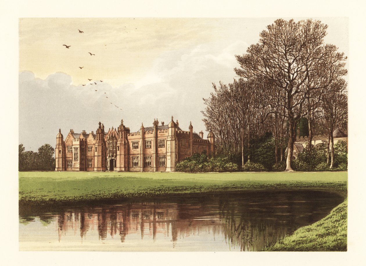Hengrave Hall, Suffolk, Engeland door Alexander Francis (after) Lydon